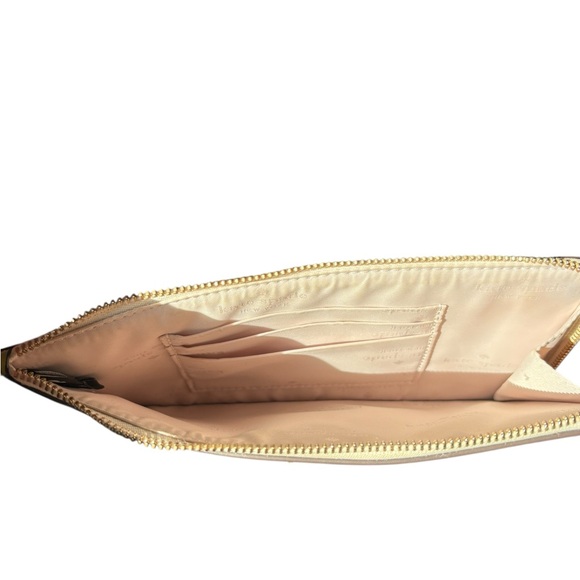 HP 🎉 Kate Spade Green Saffiano Leather Wristlet L-Zip Clutch - Picture 6 of 9